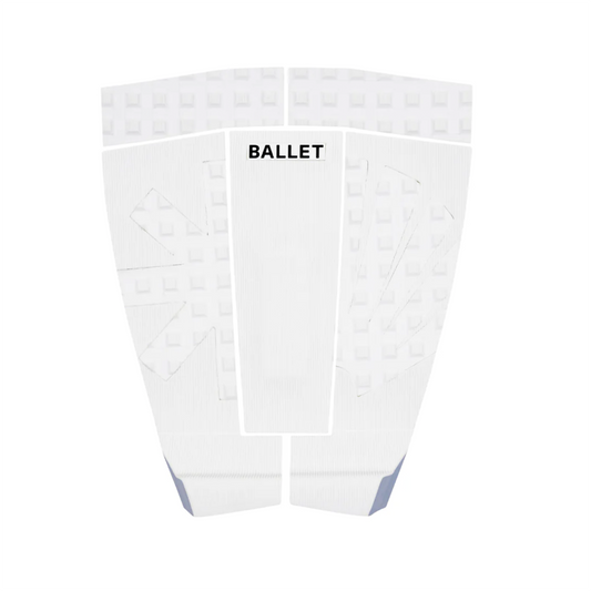 BALLET(バレー) x NASA(ニューアムステルダムサーフアソシエーション) PRO 5ピース デッキパッド ショートボード用 WHITE