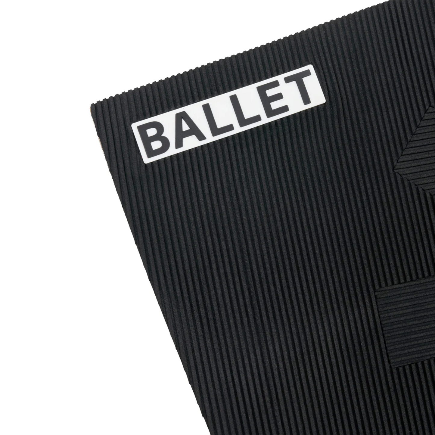 BALLET x NASA (New Amsterdam Surf Association) HYBRID 4-Piece Deck Pad for Shortboards, BLACK