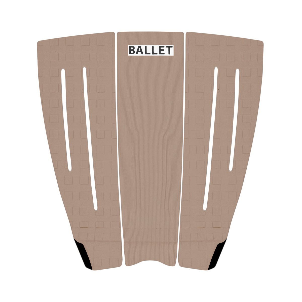 BALLET BLACK SWAN 3-Piece Deck Pad for Shortboards BLACK