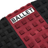 BALLET(バレー)ANTI-SLIP 3ピース デッキパッド ショートボード用 BLACK+BURGUNDY
